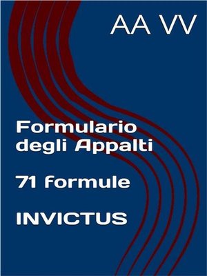 cover image of Formulario degli appalti